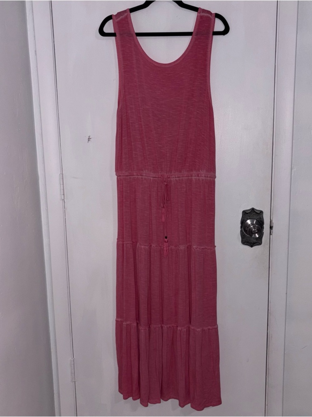 Knox Rose Dusty Rose Tiered Maxi Dress